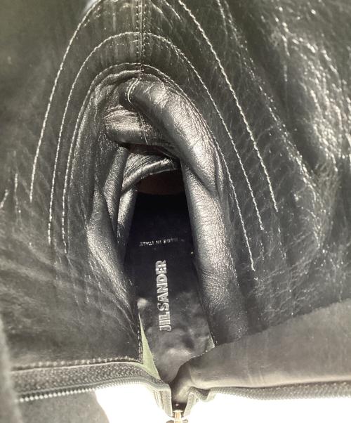 JIL SANDER（ジルサンダー）JIL SANDER (ジルサンダー) ポインテッドトゥレザーロングブーツ ブラック サイズ:36の古着・服飾アイテム