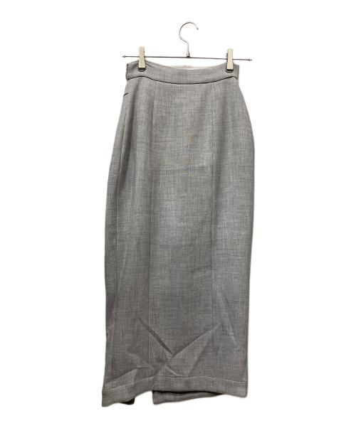 Snidel（スナイデル）Snidel (スナイデル) フロントジップタイトスカショーパンスカート グレーの古着・服飾アイテム