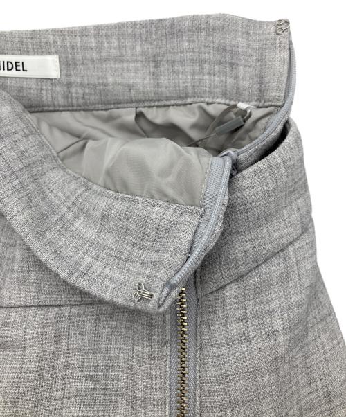 Snidel（スナイデル）Snidel (スナイデル) フロントジップタイトスカショーパンスカート グレーの古着・服飾アイテム