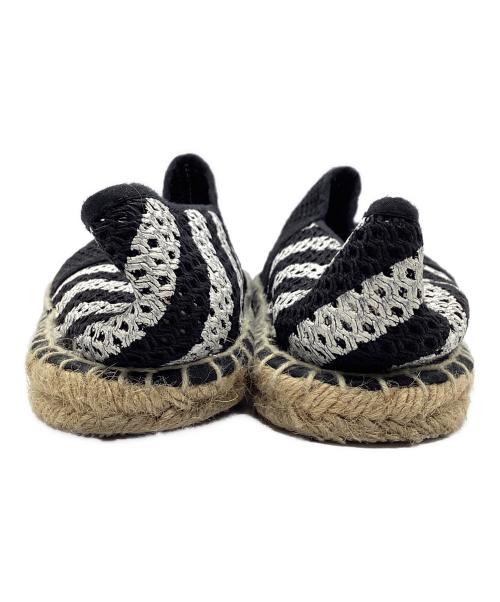 OFFWHITE（オフホワイト）OFFWHITE (オフホワイト) エスパドリーユ ブラック×ホワイト サイズ:40の古着・服飾アイテム