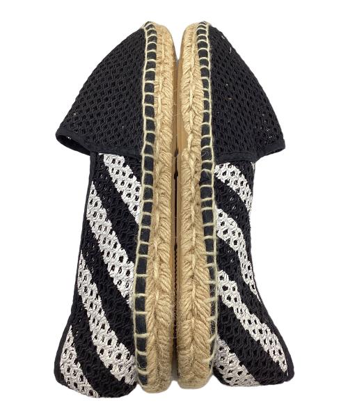 OFFWHITE（オフホワイト）OFFWHITE (オフホワイト) エスパドリーユ ブラック×ホワイト サイズ:40の古着・服飾アイテム