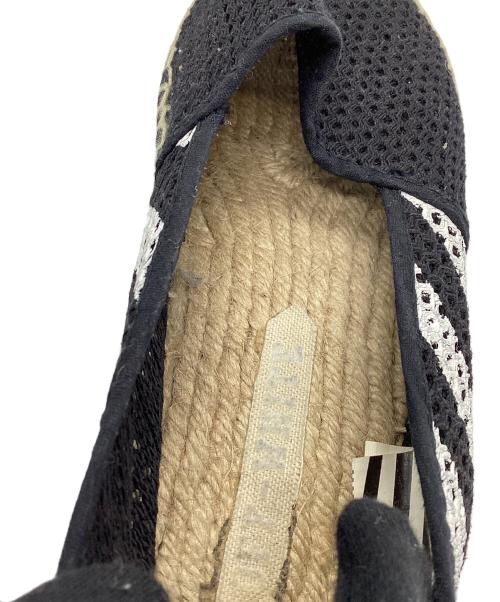 OFFWHITE（オフホワイト）OFFWHITE (オフホワイト) エスパドリーユ ブラック×ホワイト サイズ:40の古着・服飾アイテム