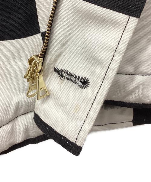 KOJIMA GENES（コジマジーンズ）KOJIMA GENES (コジマジーンズ) チェッカーフラッグデッキジャケット ブラック×ホワイト サイズ:XXLの古着・服飾アイテム