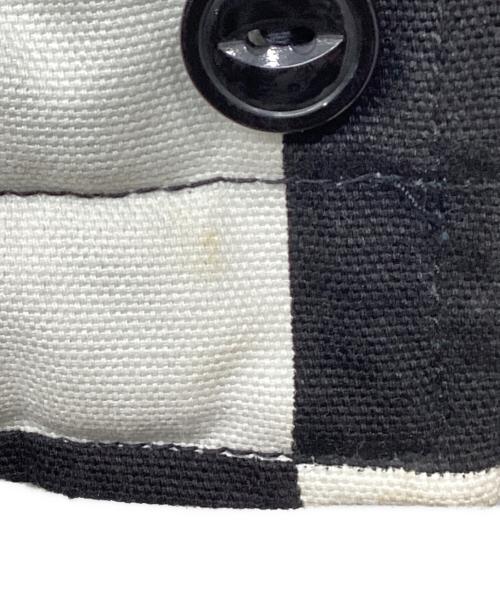 KOJIMA GENES（コジマジーンズ）KOJIMA GENES (コジマジーンズ) チェッカーフラッグデッキジャケット ブラック×ホワイト サイズ:XXLの古着・服飾アイテム