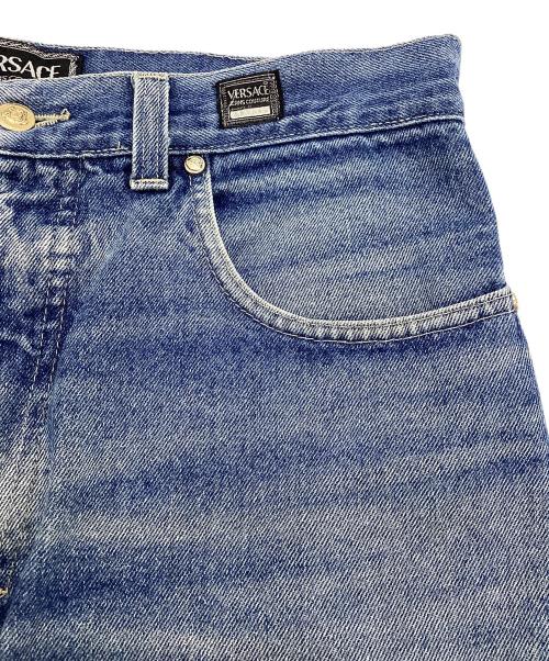 VERSACE JEANS COUTURE（ヴェルサーチ ジーンズクチュール）VERSACE JEANS COUTURE (ヴェルサーチ ジーンズクチュール) デニムパンツ　★ 90s~ ブルー サイズ:91㎝の古着・服飾アイテム