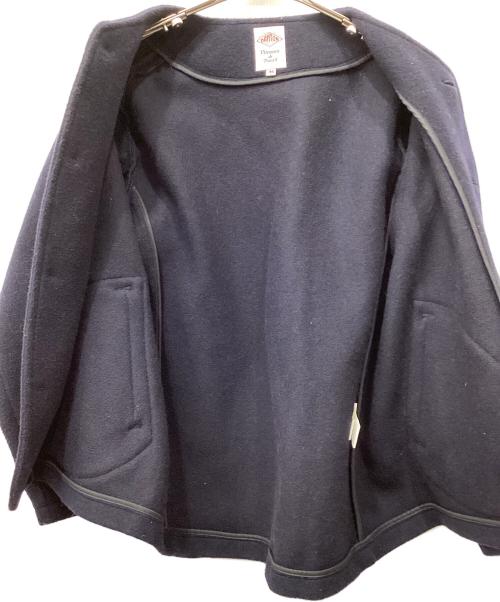 DANTON（ダントン）DANTON (ダントン) ノーカラーコート ネイビー サイズ:44の古着・服飾アイテム