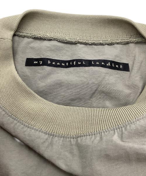 My Beautiful Landlet（マイビューティフルランドレット）My Beautiful Landlet (マイビューティフルランドレット) ナイロンスウェット カーキの古着・服飾アイテム