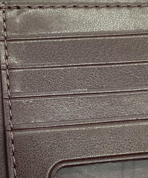 COACH（コーチ）COACH (コーチ) 2つ折り財布　シグネチャー ブラウンの古着・服飾アイテム