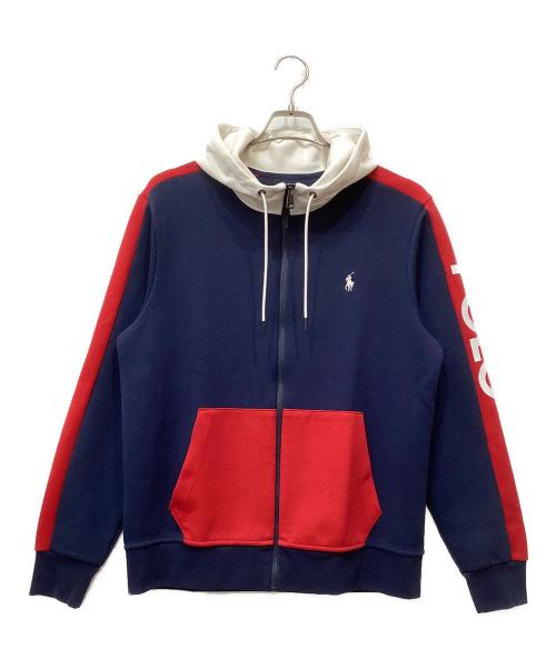 POLO RALPH LAUREN（ポロ・ラルフローレン）POLO RALPH LAUREN (ポロ・ラルフローレン) ジップパーカー トリコロールカラー サイズ:Mの古着・服飾アイテム