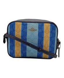 COACH（コーチ）の古着「ショルダーバッグ」｜ネイビー×ブルー