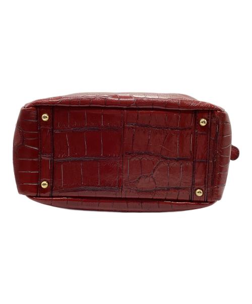 不明（フメイ）不明 (フメイ) ハンドバッグ クロコダイル レッドの古着・服飾アイテム