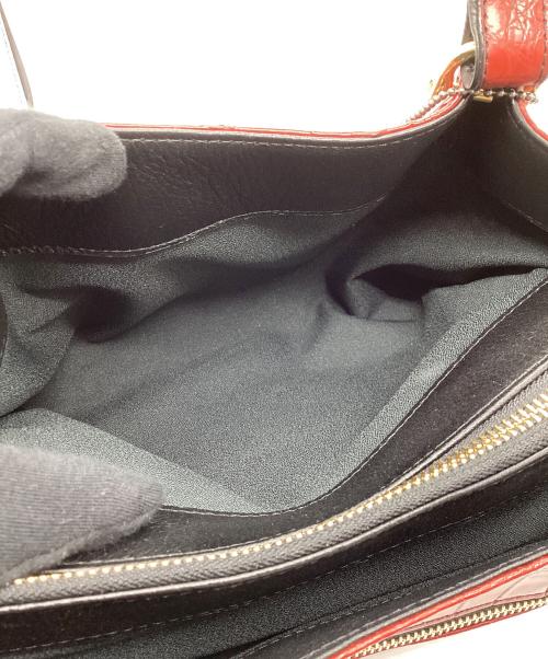 不明（フメイ）不明 (フメイ) ハンドバッグ クロコダイル レッドの古着・服飾アイテム