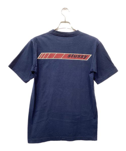 stussy（ステューシー）stussy (ステューシー) Tシャツ USA製 白タグ ネイビー サイズ:Mの古着・服飾アイテム