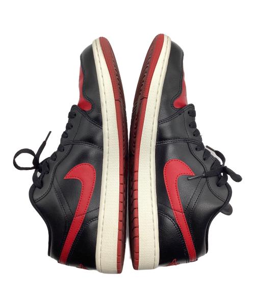 NIKE（ナイキ）NIKE (ナイキ) WMNS AIR JORDAN 1 LOW ブラック×レッド サイズ:US12の古着・服飾アイテム