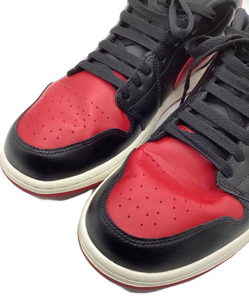 NIKE（ナイキ）NIKE (ナイキ) WMNS AIR JORDAN 1 LOW ブラック×レッド サイズ:US12の古着・服飾アイテム