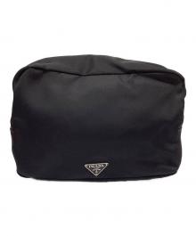 PRADA（プラダ）の古着「ナイロンポーチ」｜ブラック