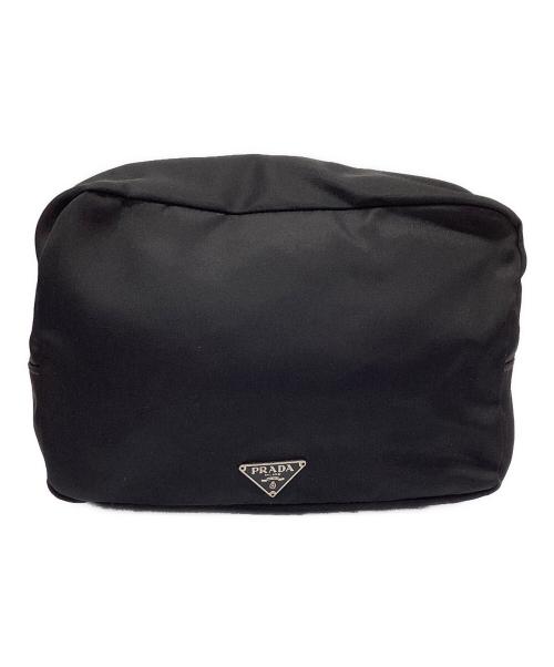 PRADA（プラダ）PRADA (プラダ) ナイロンポーチ ブラックの古着・服飾アイテム