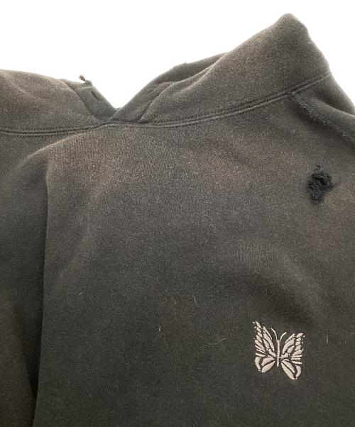Needles（ニードルズ）Needles (ニードルズ) ダメージ加工プルオーバーパーカー ブラック サイズ:Lの古着・服飾アイテム