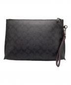 COACHコーチ）の古着「クラッチバッグ」｜ブラック