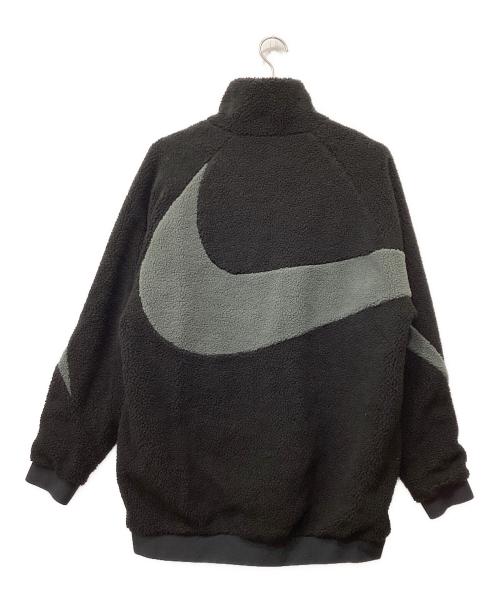 NIKE（ナイキ）NIKE (ナイキ) REVERSIBLE SWOOSH FULL ZIP FLEECE JACKET ブラック×グレー サイズ:Sの古着・服飾アイテム
