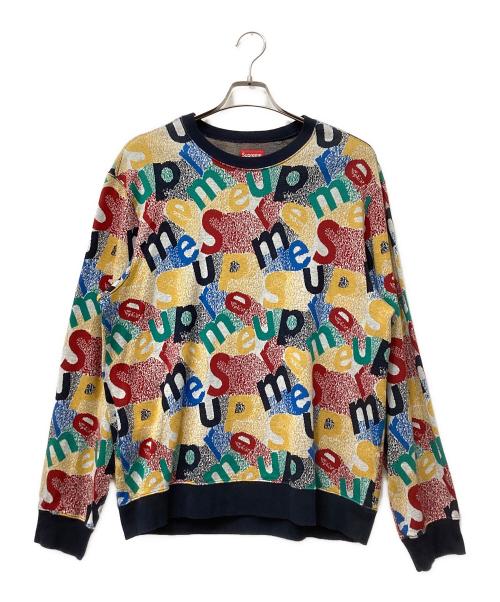 SUPREME（シュプリーム）SUPREME (シュプリーム) Scatter Text Crewneck マルチカラー サイズ:Mの古着・服飾アイテム