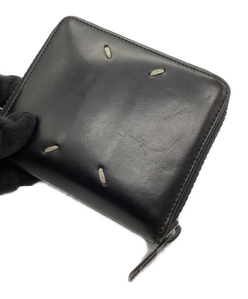 Maison Margiela（メゾンマルジェラ）Maison Margiela (メゾンマルジェラ) 4ステッチカーフレザーウォレット ブラックの古着・服飾アイテム