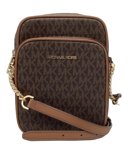 MICHAEL KORS（マイケル・コース）MICHAEL KORS (マイケル・コース) ショルダーバッグ ブラウンの古着・服飾アイテム