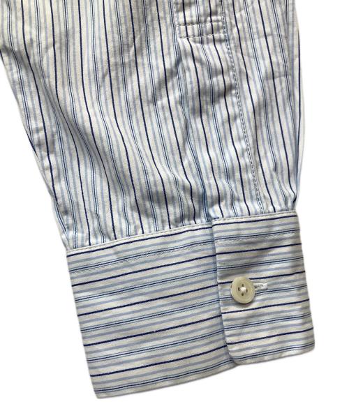 β MEN（ベータメン）β MEN (ベータメン) 長袖カットソー グレー×ブルー サイズ:Mの古着・服飾アイテム