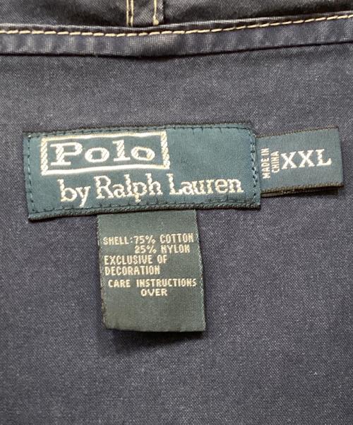 POLO RALPH LAUREN（ポロ・ラルフローレン）POLO RALPH LAUREN (ポロ・ラルフローレン) ナイロンジャケット ブルー サイズ:XXLの古着・服飾アイテム
