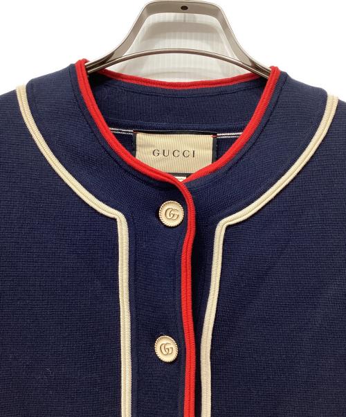 GUCCI（グッチ）GUCCI (グッチ) カーディガン ネイビー サイズ:Sの古着・服飾アイテム