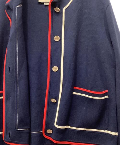 GUCCI（グッチ）GUCCI (グッチ) カーディガン ネイビー サイズ:Sの古着・服飾アイテム