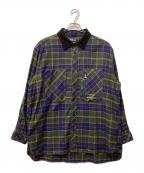 Barbour and wanderバブアーアアンドワンダー）の古着「長袖シャツ」｜ネイビー×カーキ