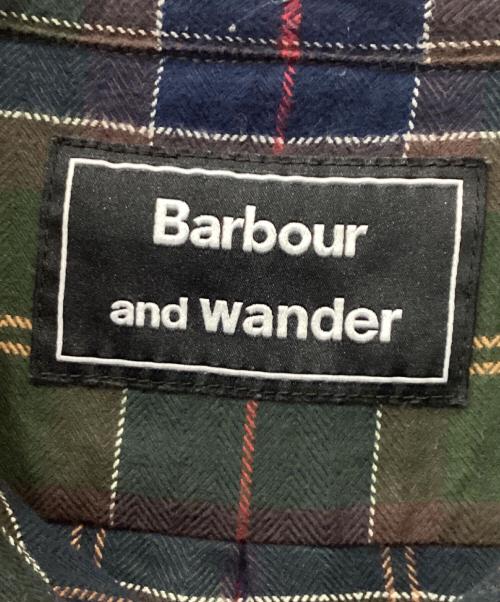 Barbour and wander（バブアーアアンドワンダー）Barbour and WANDER (バブアーアアンドワンダー) 長袖シャツ ネイビー×カーキ サイズ:USA Mの古着・服飾アイテム