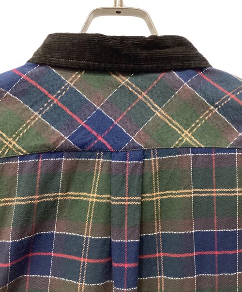 Barbour and wander（バブアーアアンドワンダー）Barbour and WANDER (バブアーアアンドワンダー) 長袖シャツ ネイビー×カーキ サイズ:USA Mの古着・服飾アイテム