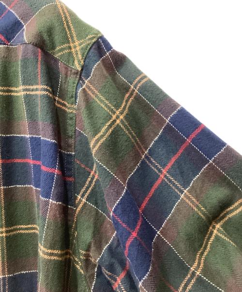 Barbour and wander（バブアーアアンドワンダー）Barbour and WANDER (バブアーアアンドワンダー) 長袖シャツ ネイビー×カーキ サイズ:USA Mの古着・服飾アイテム
