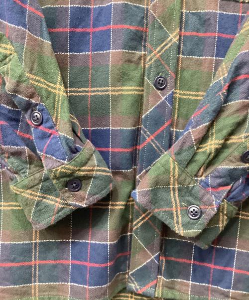 Barbour and wander（バブアーアアンドワンダー）Barbour and WANDER (バブアーアアンドワンダー) 長袖シャツ ネイビー×カーキ サイズ:USA Mの古着・服飾アイテム