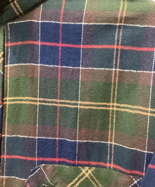 Barbour and wander（バブアーアアンドワンダー）Barbour and WANDER (バブアーアアンドワンダー) 長袖シャツ ネイビー×カーキ サイズ:USA Mの古着・服飾アイテム