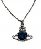 Vivienne Westwoodヴィヴィアンウエストウッド）の古着「クリスタルオーブ　ネックレス」｜スカイブルー