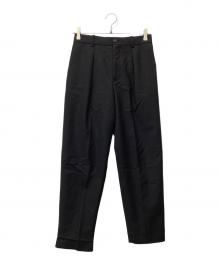 MARKAWARE（マーカウェア）の古着「ペグトップトラウザー」｜ブラック