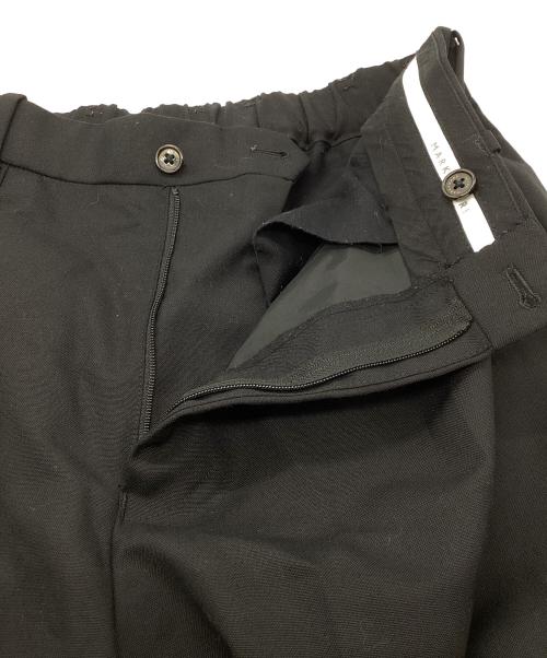 MARKAWARE（マーカウェア）MARKAWARE (マーカウェア) ペグトップトラウザー ブラック サイズ:2の古着・服飾アイテム