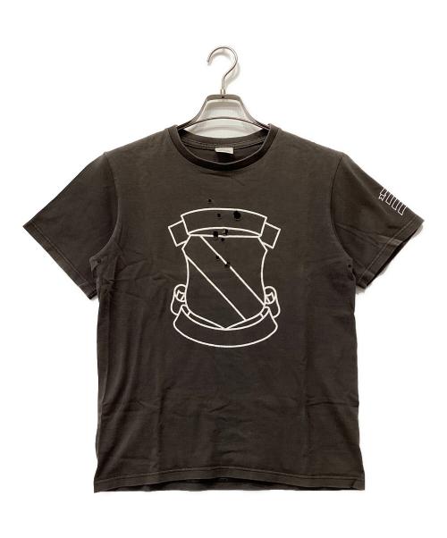 NUMBER (N)INE（ナンバーナイン）NUMBER (N)INE (ナンバーナイン) 穴あきエンブレムTシャツ ベージュ サイズ:3の古着・服飾アイテム