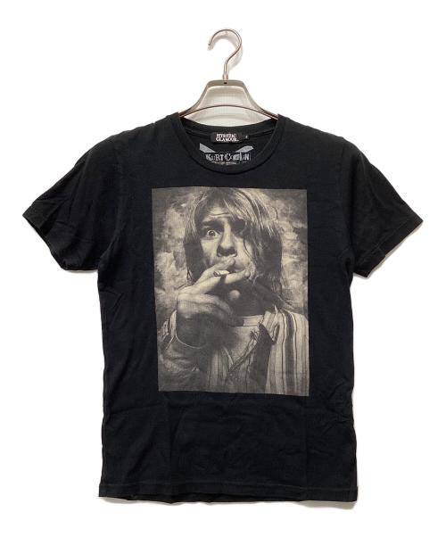 Hysteric Glamour（ヒステリックグラマー）Hysteric Glamour (ヒステリックグラマー) KURT COBAIN 半袖カットソー ブラック サイズ:Sの古着・服飾アイテム