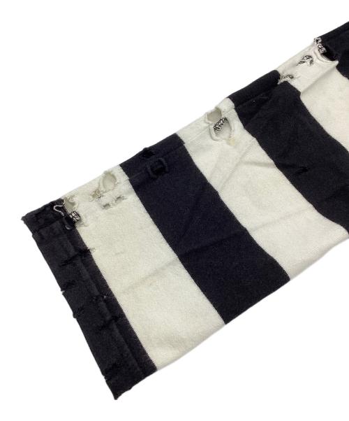 NUMBER (N)INE（ナンバーナイン）NUMBER (N)INE (ナンバーナイン) 長袖カットソー ブラック×ホワイト サイズ:3の古着・服飾アイテム