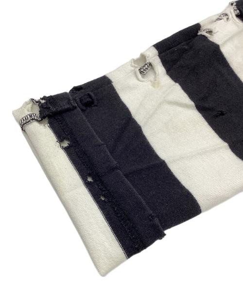 NUMBER (N)INE（ナンバーナイン）NUMBER (N)INE (ナンバーナイン) 長袖カットソー ブラック×ホワイト サイズ:3の古着・服飾アイテム