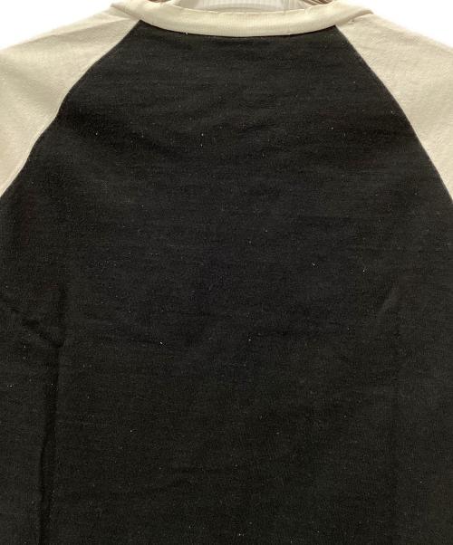 NUMBER (N)INE（ナンバーナイン）NUMBER (N)INE (ナンバーナイン) ラグランダメージカットソーTHE HIGH STREETS（ハイスト期）  ブラック×ホワイト サイズ:2の古着・服飾アイテム