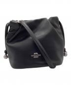 COACHコーチ）の古着「フェイ ミニ ドローストリング バッグ・ルーシング」｜ブラック