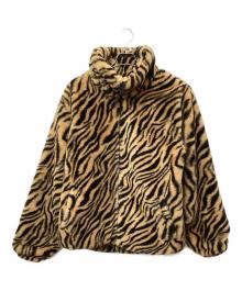 ZARA（ザラ）の古着「フェイクファーボンバージャケット」｜レオパード