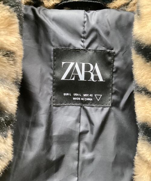 ZARA（ザラ）ZARA (ザラ) フェイクファーボンバージャケット レオパード サイズ:Lの古着・服飾アイテム
