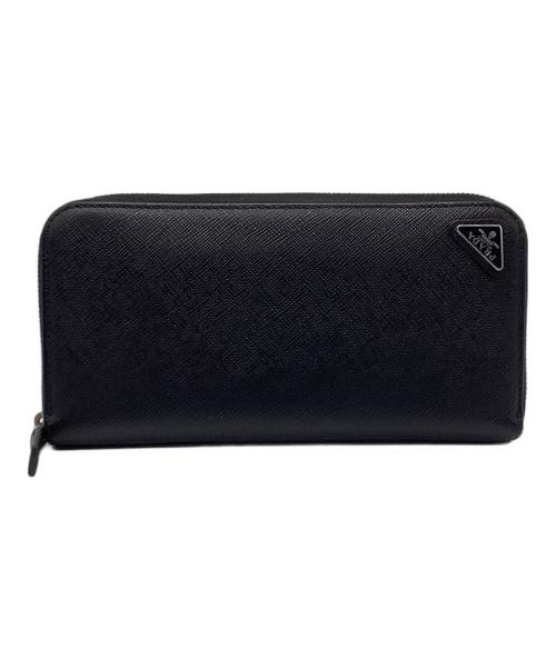 PRADA（プラダ）PRADA (プラダ) 長財布　サフィアーノ ブラックの古着・服飾アイテム