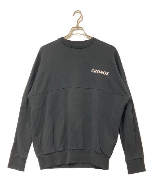 CRONOS（クロノス）CRONOS (クロノス) スウェット ブラック サイズ:36(S)の古着・服飾アイテム
